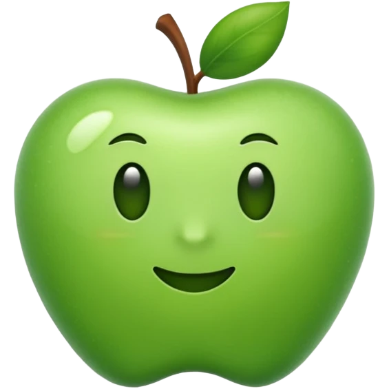 create apple-like emoji "🫩✌️" emoji