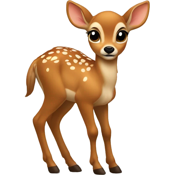 the fawn thinks emoji