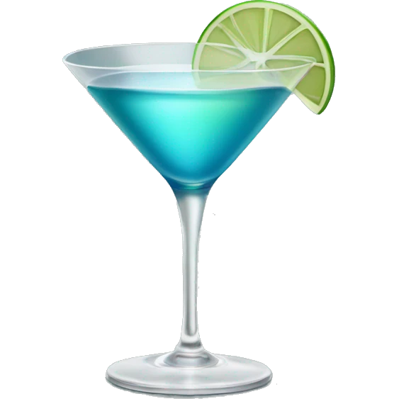 martini (thats fits a kinda blue grey green theme) emoji
