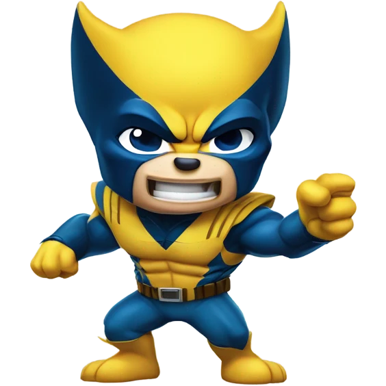 Wolverine the X-men blowing a kiss emoji