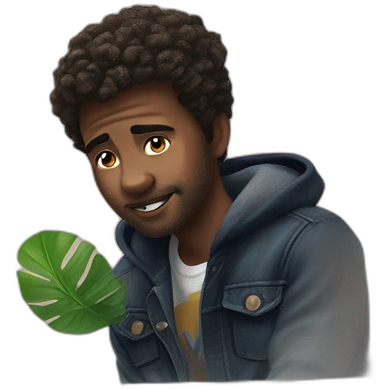 solemn boy in a moment emoji