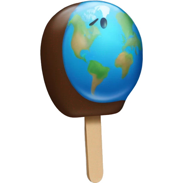 Earth popsicle emoji