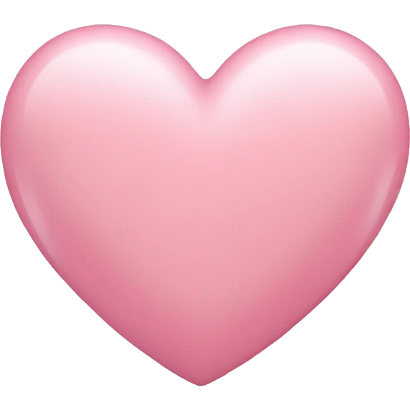 Soft pink heart emoji