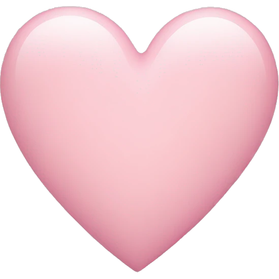 light pink heart emoji