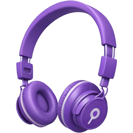 purble headphone emoji