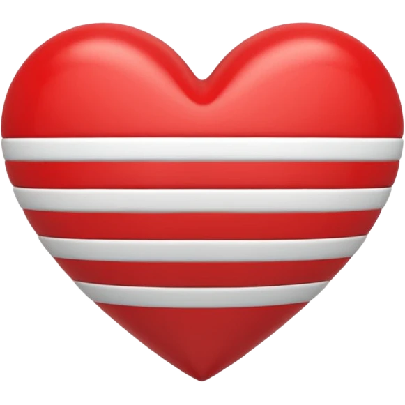 Adidas stripes heart emoji