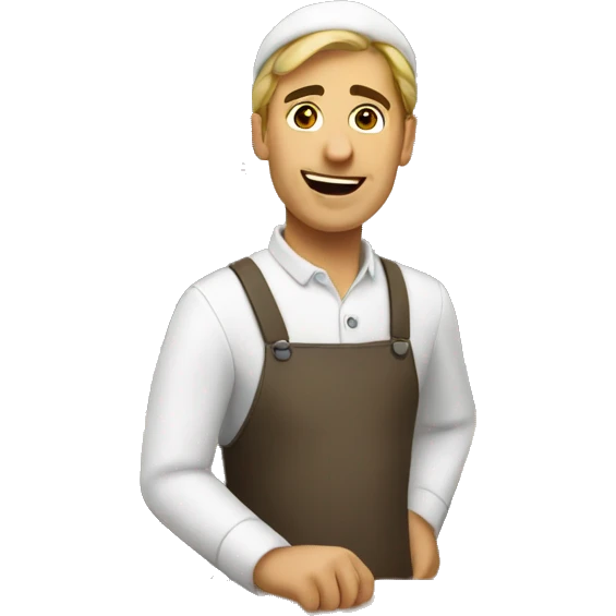 European restaurant worker emoji