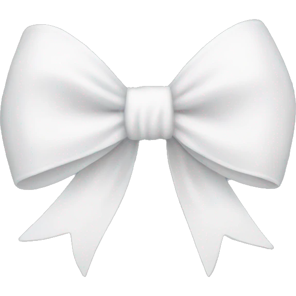 white bow emoji