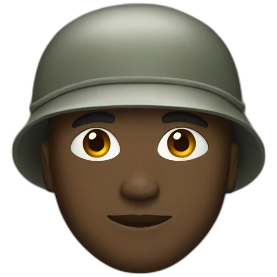 Black Soldier emoji