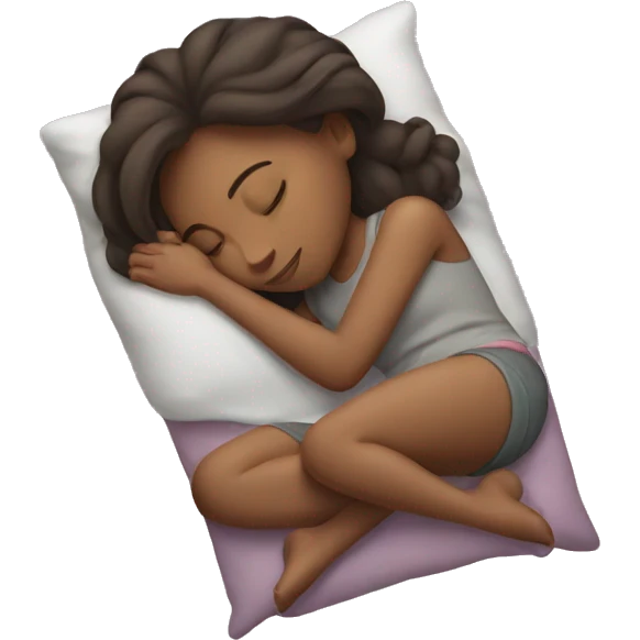 A girl sleeping  emoji
