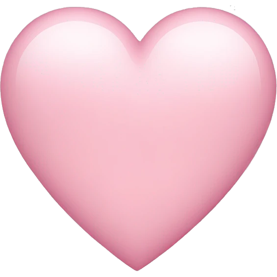 Light pink heart  emoji