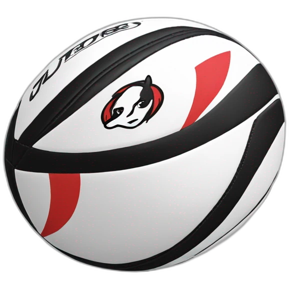 The Stade Toulousain rugby ball emoji