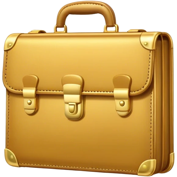 gold briefcase emoji