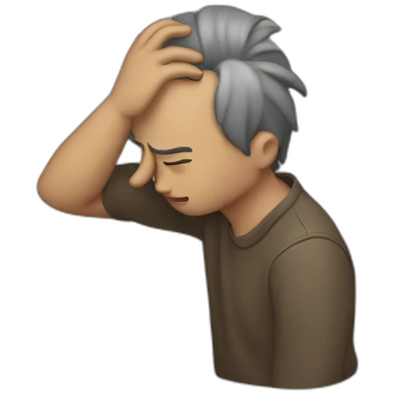 Facepalm meme emoji