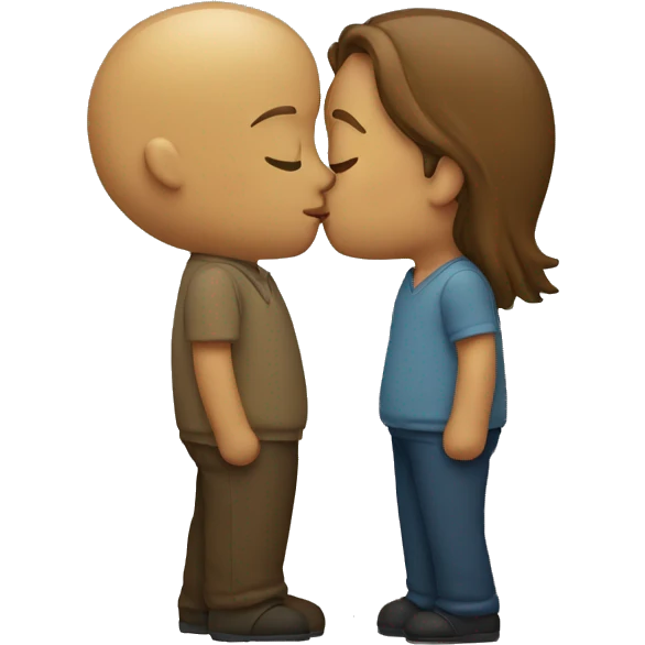 two people kissing emoji