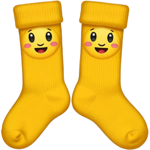 calcetines: amarillos emoji