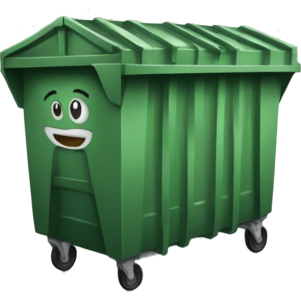 dumpster cartoon emoji