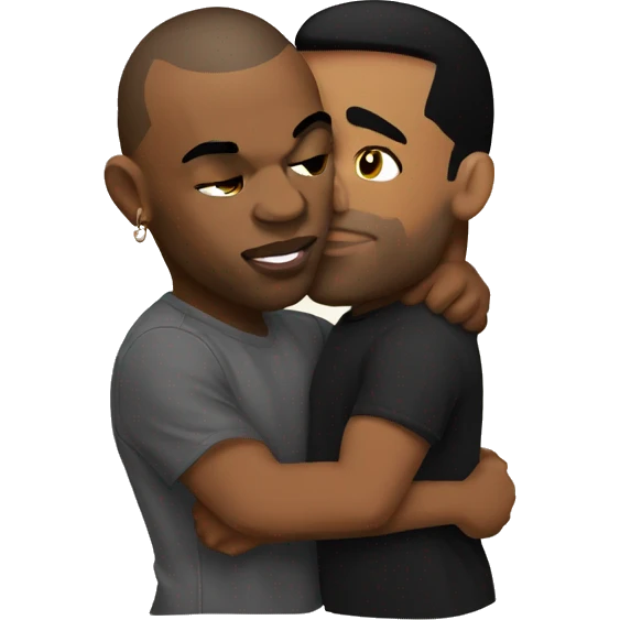 Mike Tyson kissing Drake  emoji