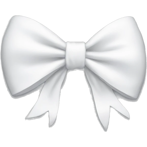 white bow emoji