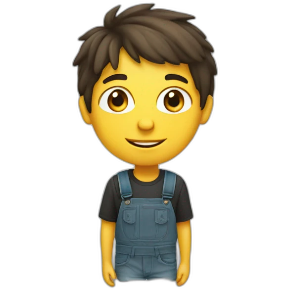 Boy graphist designer emoji