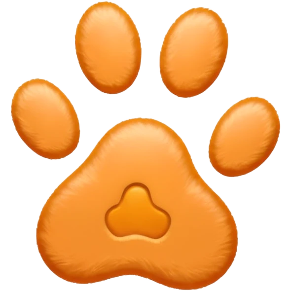 a very light pale pastel orange #FFDBBB pawprint emoji