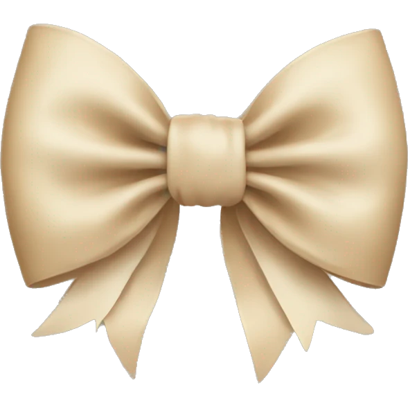 Beige bow  emoji