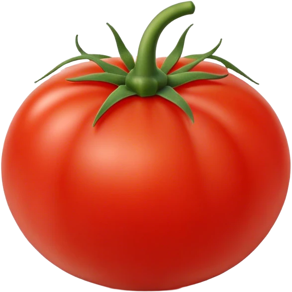 Attractive tomato emoji