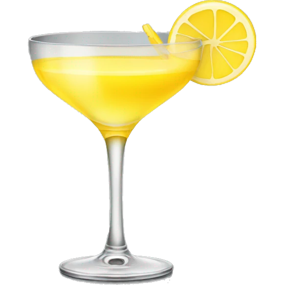 yellow cocktail  emoji