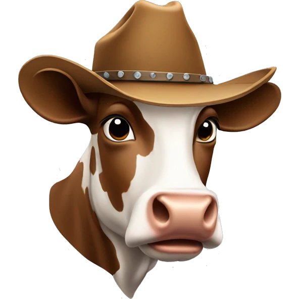 Cow with cowboy hat  emoji
