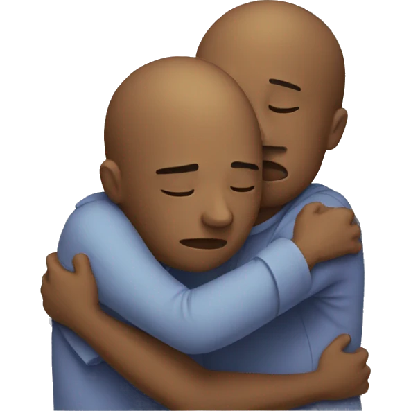 sad hug  emoji