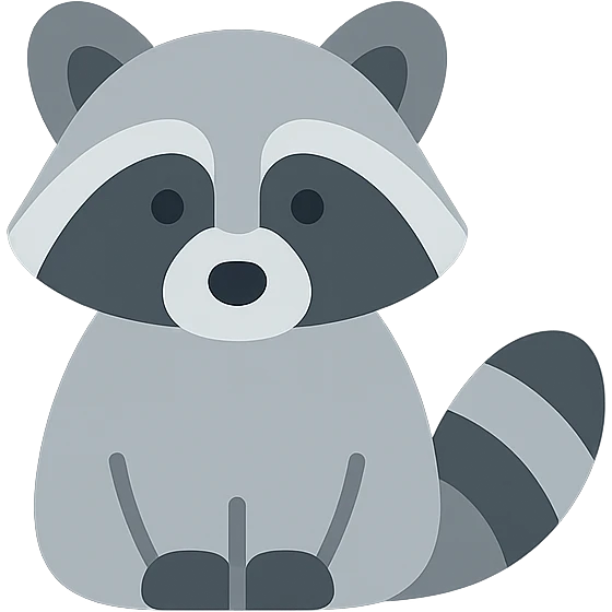 Raccoon emoji
