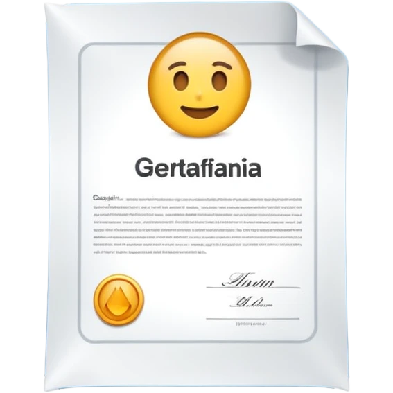 certificado de garantia  emoji