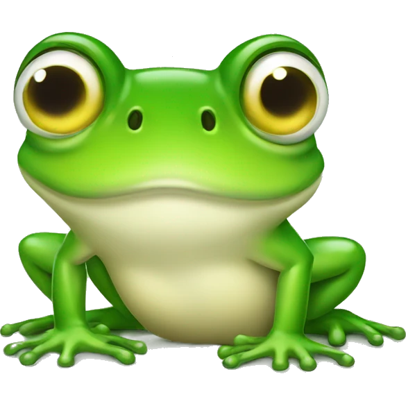 HAPPY CURIOUS frog LONG TAIL emoji