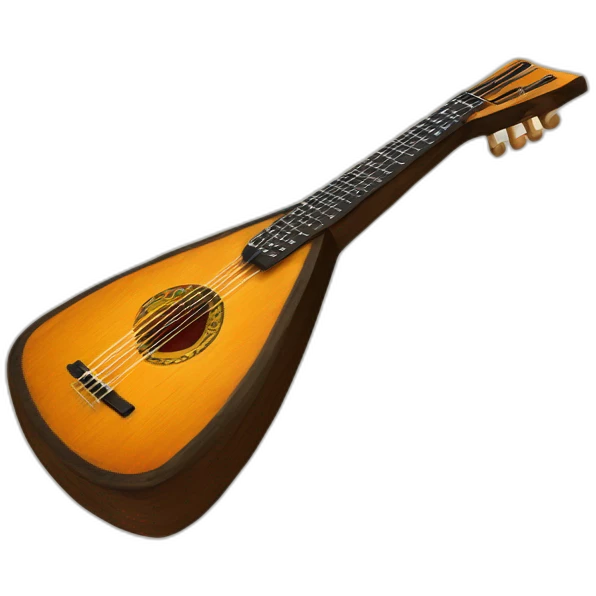 russian Folk Instrument Balalaika 3 string instead emoji