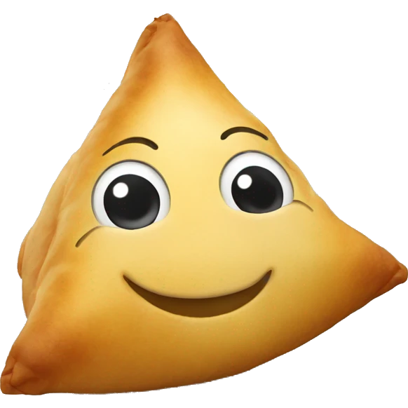 Samosa winkin emoji