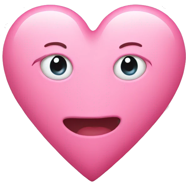 Pink milky heart emoji