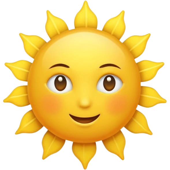 yellow sun emoji