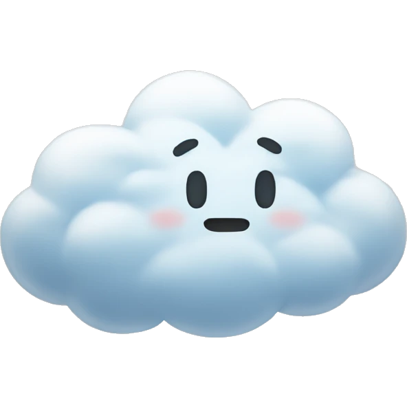 Cloud sleepy emoji