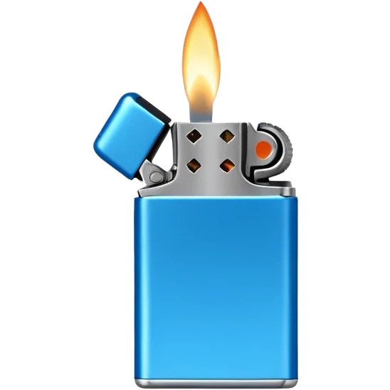 miniature lighter with bright color emoji