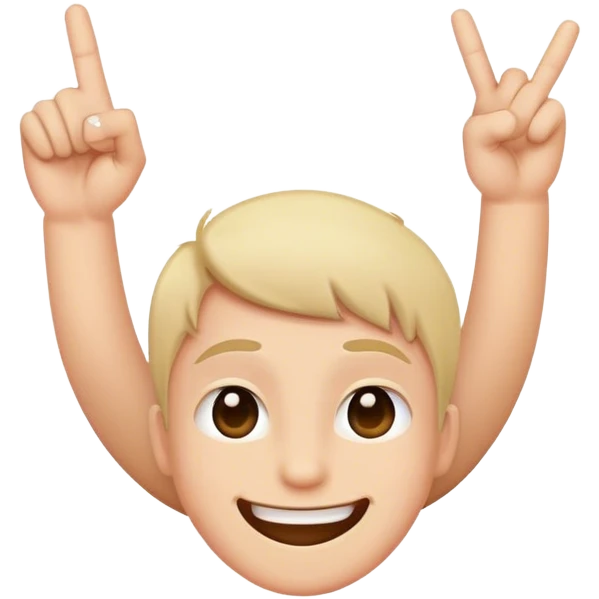 Upside smile with middle finger emoji