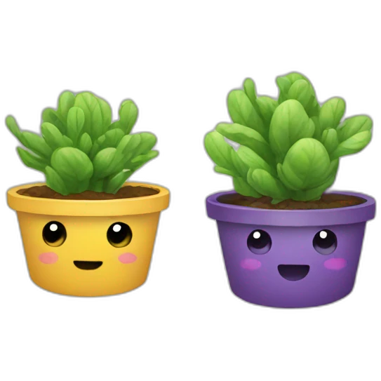 two egplants emoji