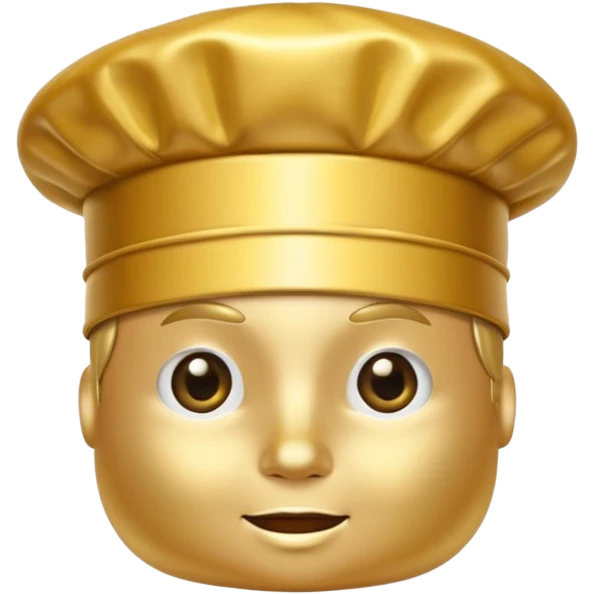 a golden chef hat emoji