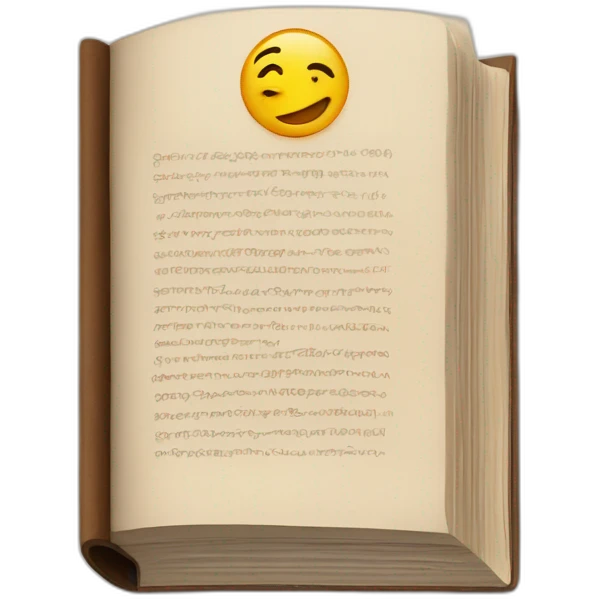 Un livre emoji