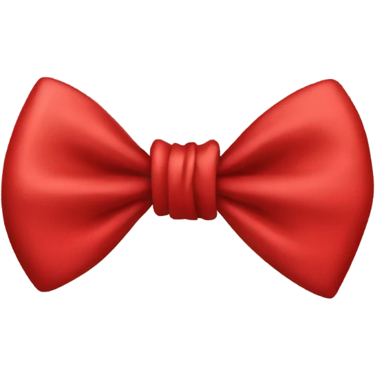 Red bow emoji