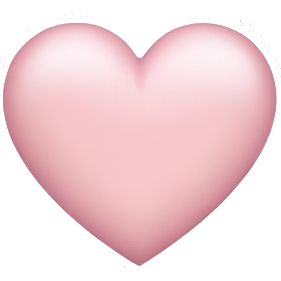 light pink heart emoji