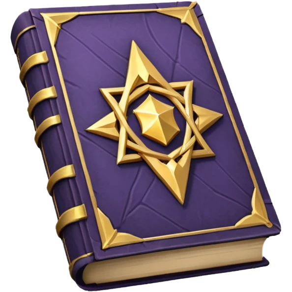 low poly book of spells emoji