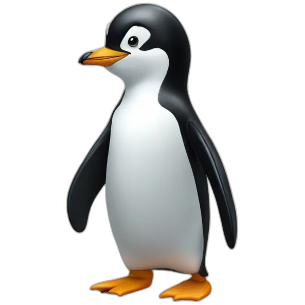 penguin salute emoji