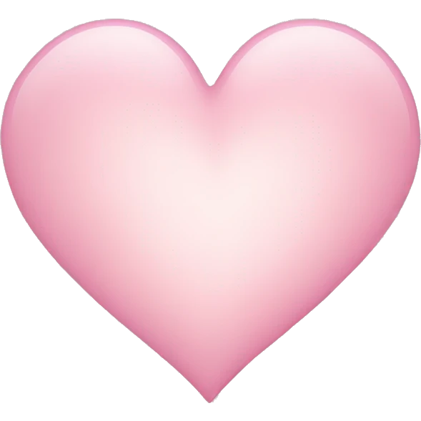 Light pink heart  emoji