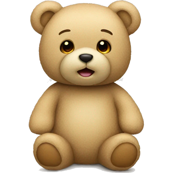 Beige teddy bear  emoji