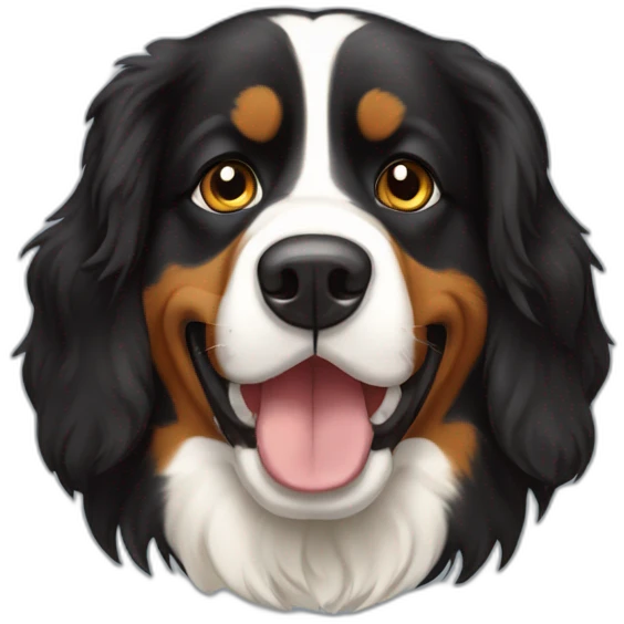 Bernese mountain dog caravan emoji